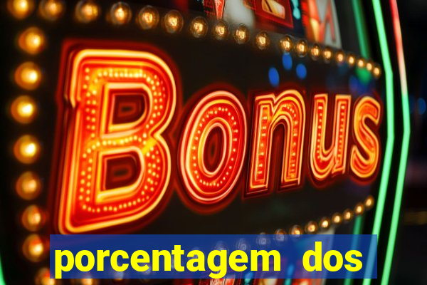 porcentagem dos joguinhos slots